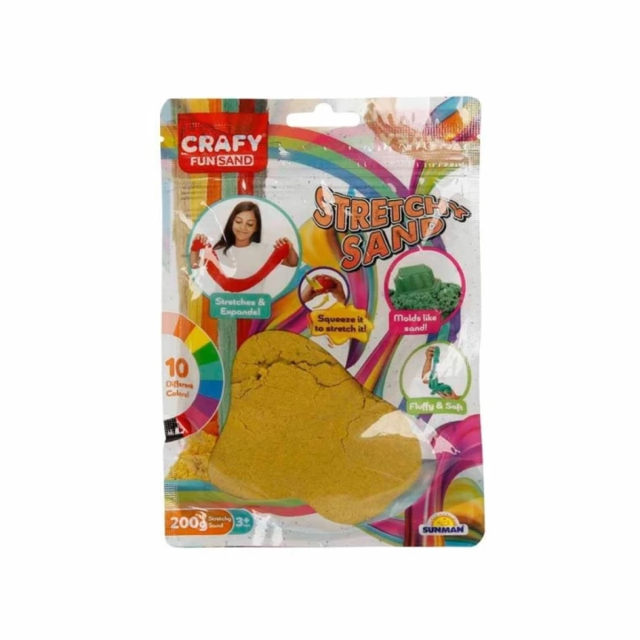 BFS   3600 Crafy Streç Oyun Kumu Sarı 200 g -Sunman