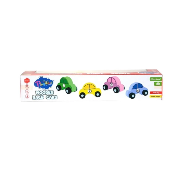 BFS   380-ONY Onyıl, Playwood Ahşap Yarış Arabası 4lü