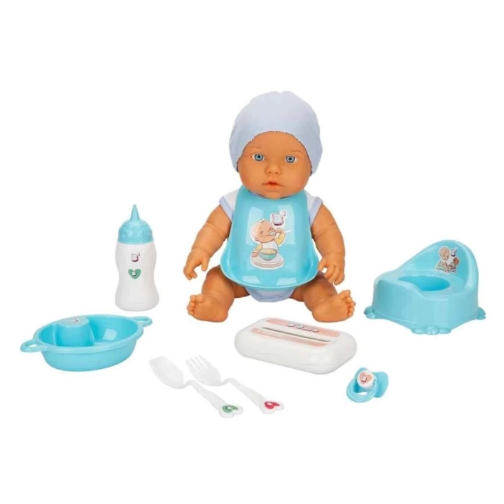 BFS   3823 Bebelou Bakım Zamanı Sesli Gülen Ağlayan Bebek 32 cm -Sunman