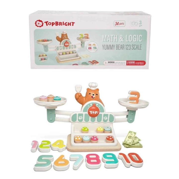 BFS  3905 SUN-Ahşap Manyetik Terazi Alışveriş Oyunu