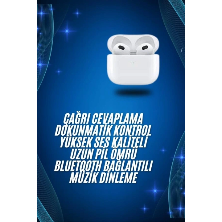 BFS 3.Nesil İOS Android Uyumlu Bluetooth 5.0 Beyaz Çağrı Cevaplama