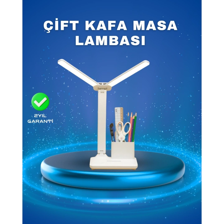 BFS 3’ü 1 Arada Çok Amaçlı Masa Lambası | Göz Yormayan Işık, Organizer Tasarım