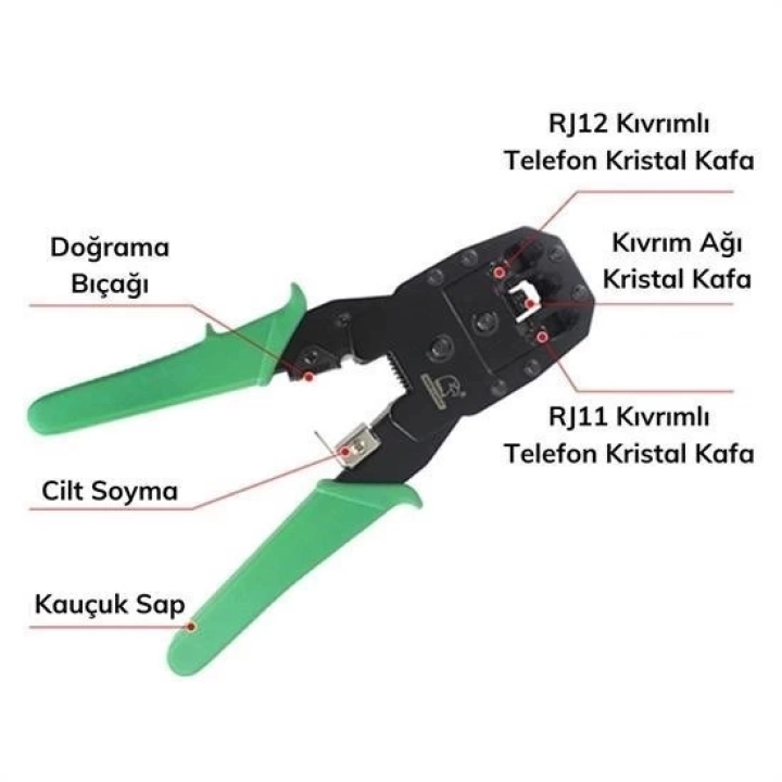 BFS  3ü 1 Arada Modüler Kablo Sıkma,Soyma ve Kesme Pensesi
