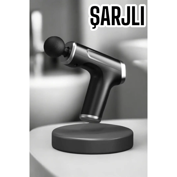 BFS 4 Başlıklı Darbeli Şarjlı Masaj Aleti Tabancası Kablosuz