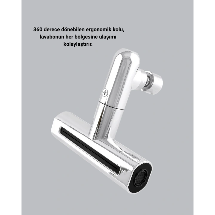BFS 4 Fonksiyonlu Musluk Başlığı 360 Derece Dönebilen ve Su Tasarruflu