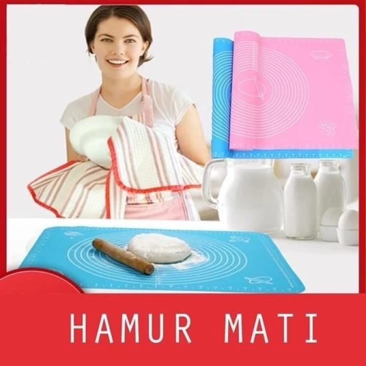 BFS  40*50 cm Silikon Ölçekli Kullanımı Kolay Hamur Açma Matı Ekmek Mantı Makarna Hamuru Yoğurma