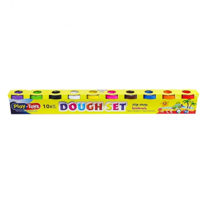 BFS   40966 Playtoys 10x100 gr Oyun Hamuru -Asya Oyuncak