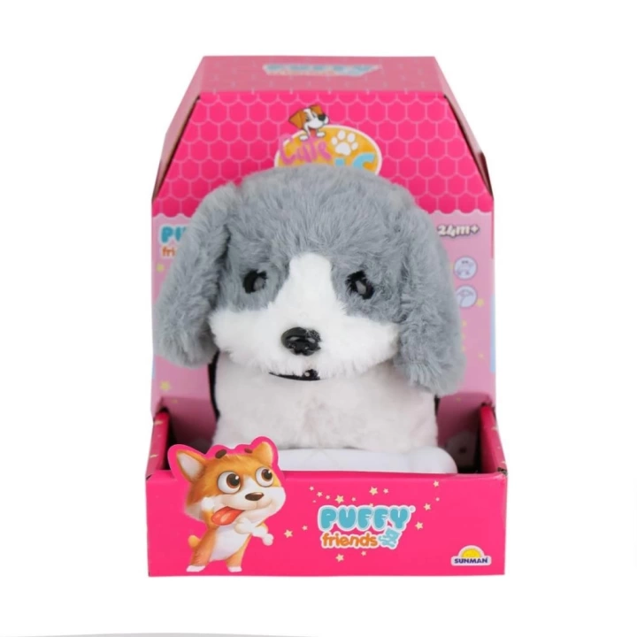 BFS   4247 Sesli Hareketli Peluş Köpek Gri -Sunman