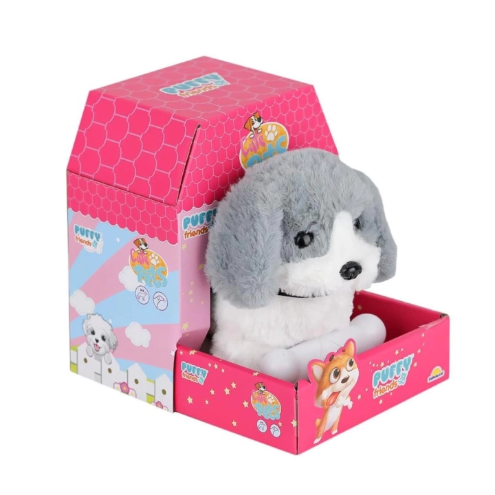 BFS   4247 Sesli Hareketli Peluş Köpek Gri -Sunman