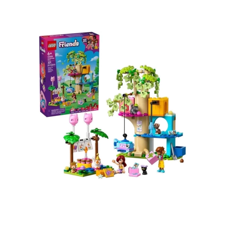 BFS  42666 Lego Friends Kedi Doğum Günü Partisi 321 parça +6 yaş