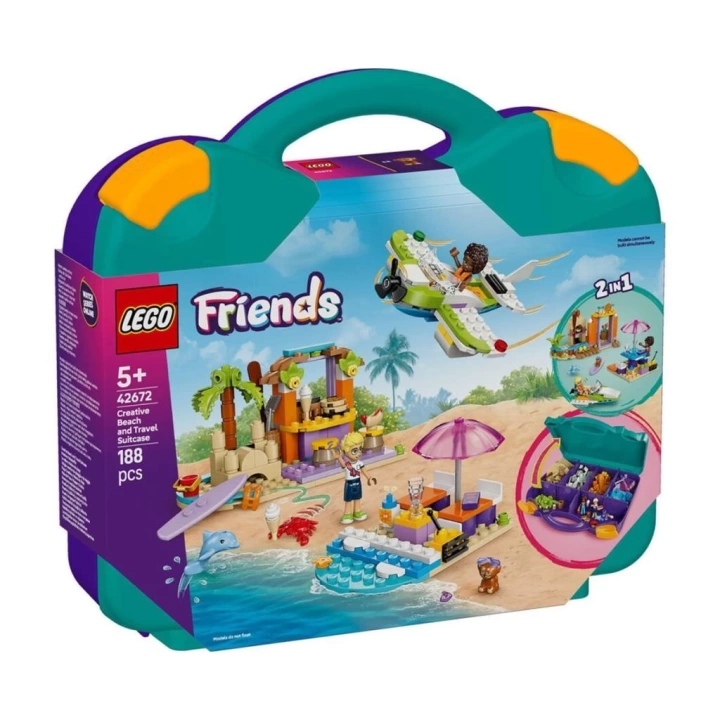 BFS   42672 Lego Friends Yaratıcı Plaj ve Seyahat Bavulu 188 parça +5 yaş