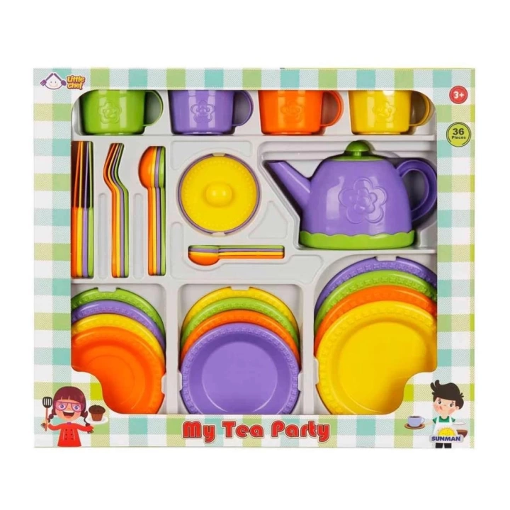 BFS   4682 Little Chef Çay Seti 36 Parça -Sunman