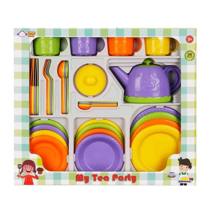 BFS   4682 Little Chef Çay Seti 36 Parça -Sunman