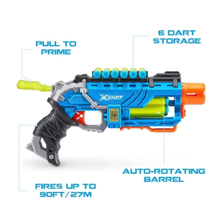 BFS   4860 X Shot Sünger Atan Dino Attack Striker Silah -Sunman