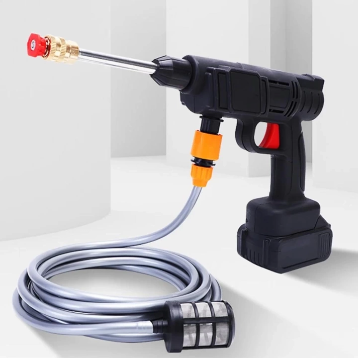 BFS 48v Şarjlı Çift Bataryalı Taşınabilir Basınçlı Oto Yıkama Bahçe Sulama Sı