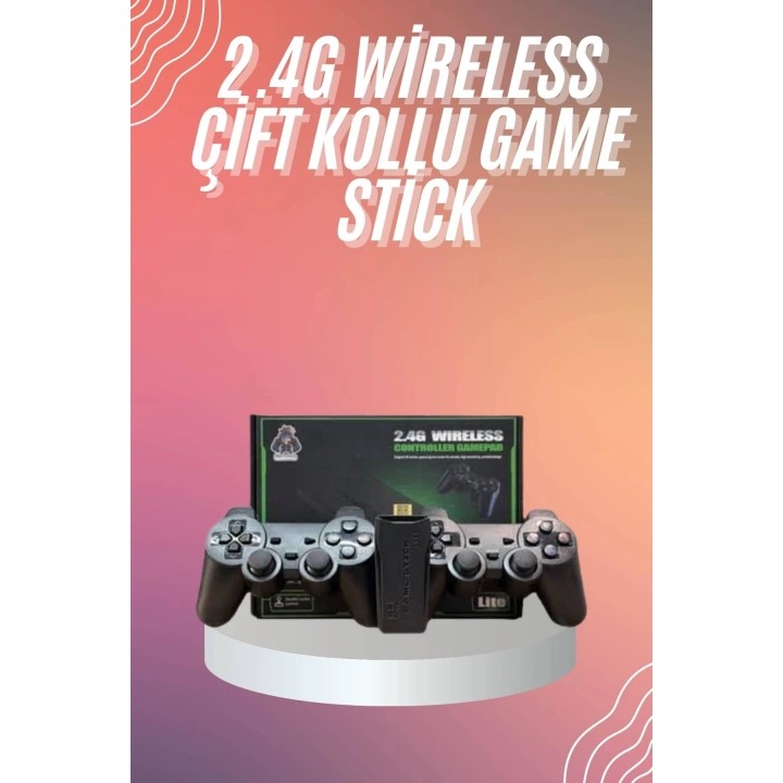 BFS 4k Game Stick Oyun Konsolu 2.4g Kablosuz Çift Kol Nostaljik Oyunlar