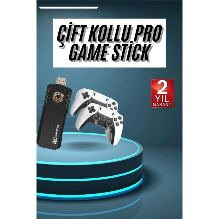 BFS 4k Kablosuz Çift Kol Retro Oyunlar 20000 Oyunlu Atari