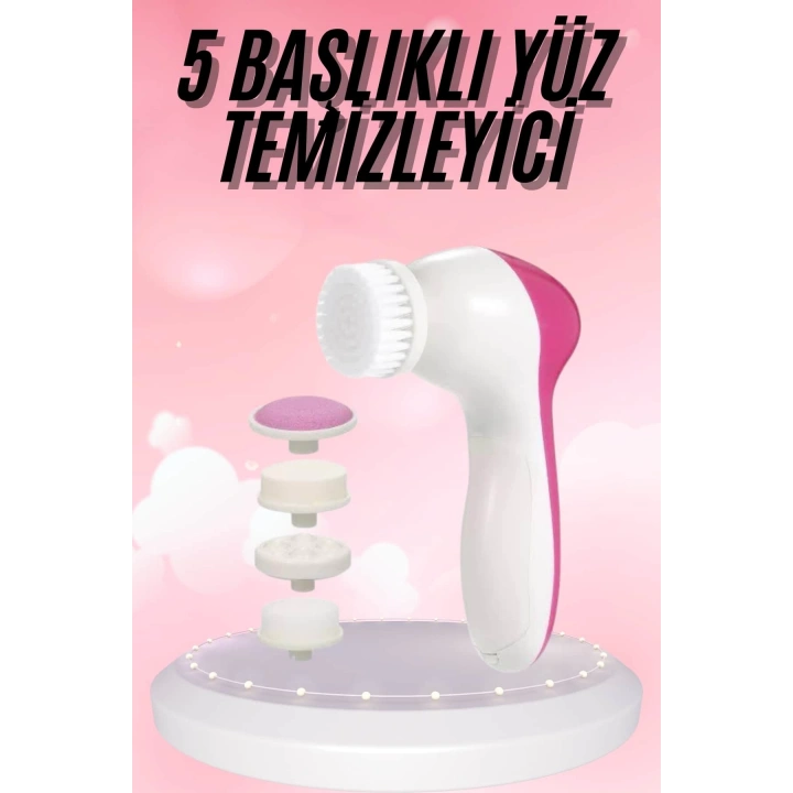BFS 5 Başlıklı Titreşimli Cilt Temizleme Seti Canlandırıcı ve Onarıcı
