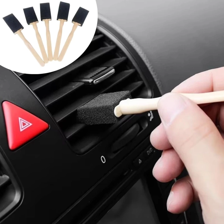 BFS  5li Araba Havalandırma Temizleme Fırçaları Klima Çıkışları,Toz Alma&Otomobil İçi Detaylı Mini Temizlik Aparatları