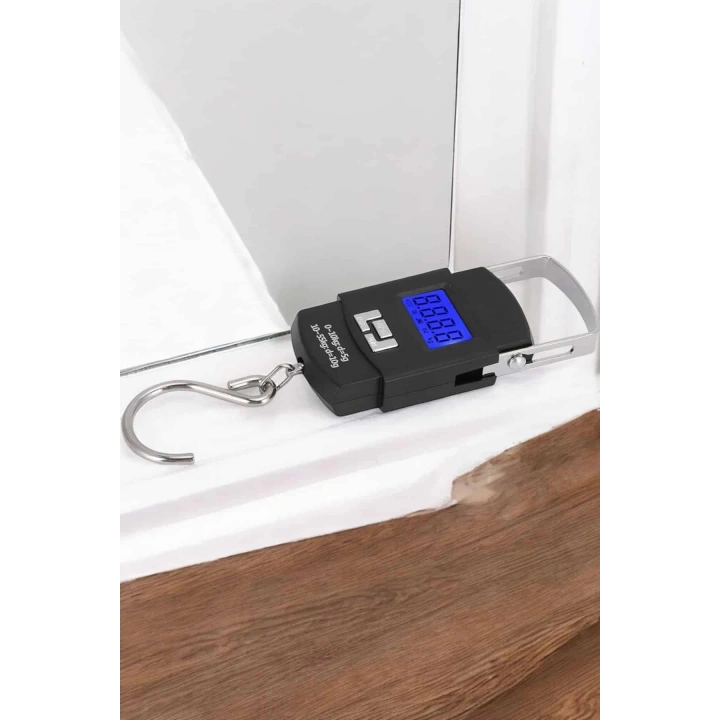 BFS 50 Kg El Kantarı Ağırlık Ölçer Dijital Ekranlı Kancalı Portatif
