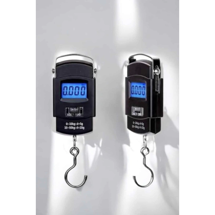 BFS 50 Kg El Kantarı Ağırlık Ölçer Dijital Ekranlı Kancalı Portatif