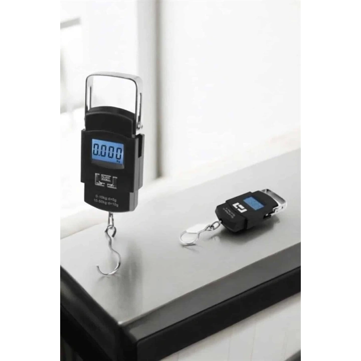 BFS 50 Kg El Kantarı Ağırlık Ölçer Dijital Ekranlı Kancalı Portatif