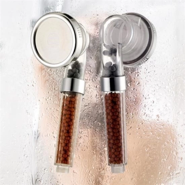 BFS  %50 Su Tasarruflu ve Arıtmalı Doğal Taşlı Banyo El Duş Başlığı