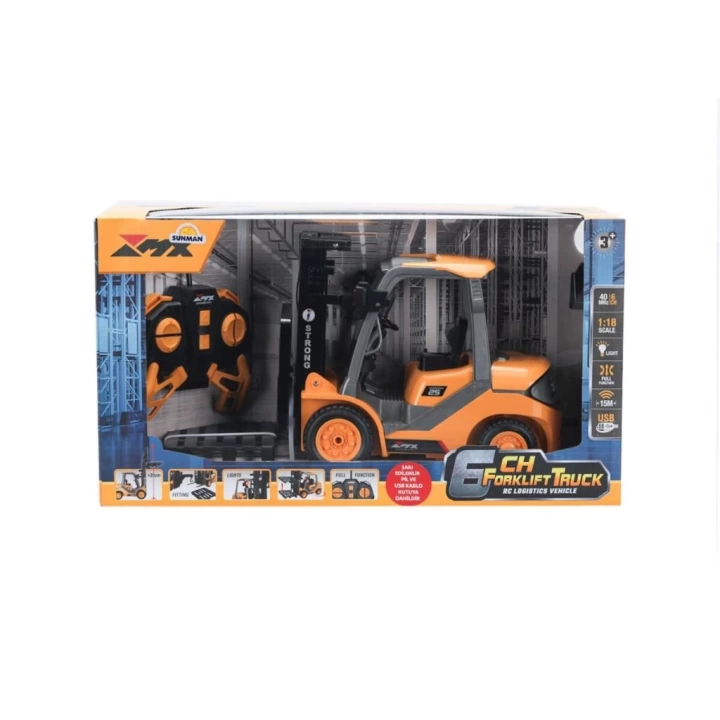 BFS  5087 SUN-RST-RC İŞ MAKİNESİ 1 18 FORKLİFT FF IŞIKLI 6CH 3 7V USB 40MHZ