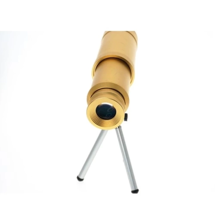 BFS 50x50 Panda Metal Gövde Tek Gözle Büyük Mercek Korsan Dürbün Gold