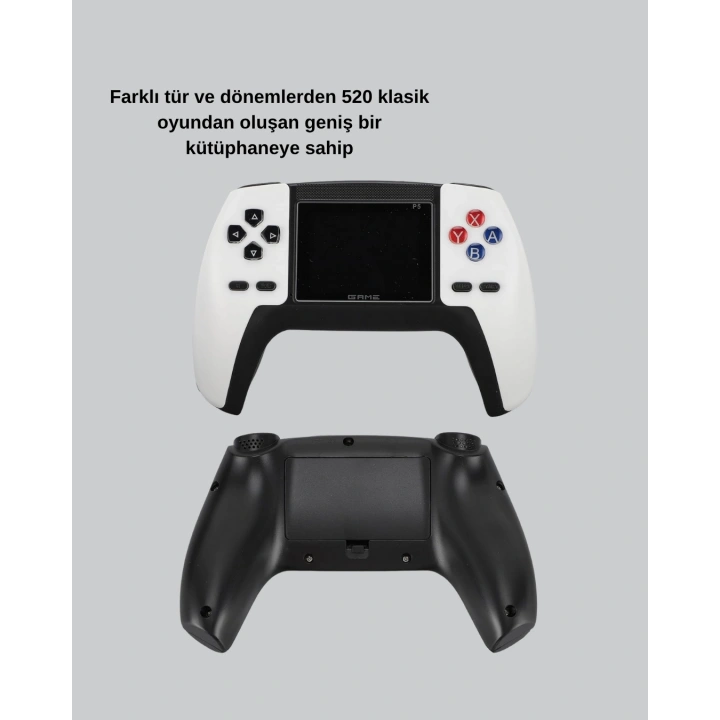 BFS 520 Klasik Oyunlu P5™ ControllerView Retro Konsol – Şarjlı, AV Giriş Destekli, Ergonomik Tasarım