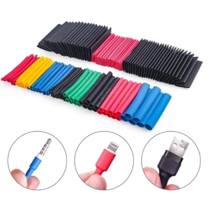 BFS  560 Parça Isıyla Daralan Makaron Kablo Koruyucu Kılıf Makaron Kablo Yalıtım Makaron Seti