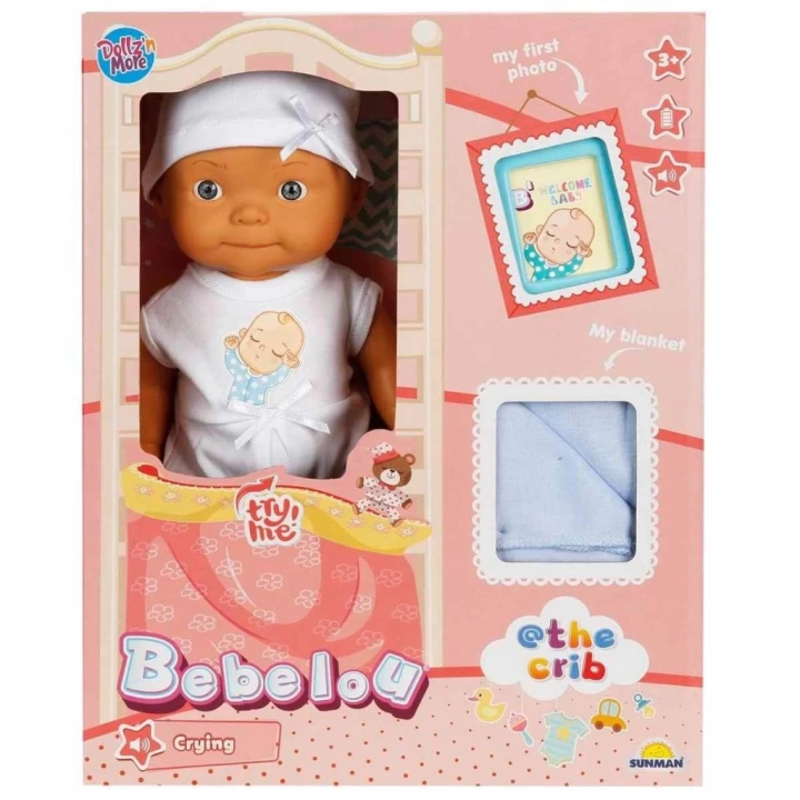 BFS   5683 Bebelou Sesli Hoş Geldin Bebeği 30 cm -Sunman