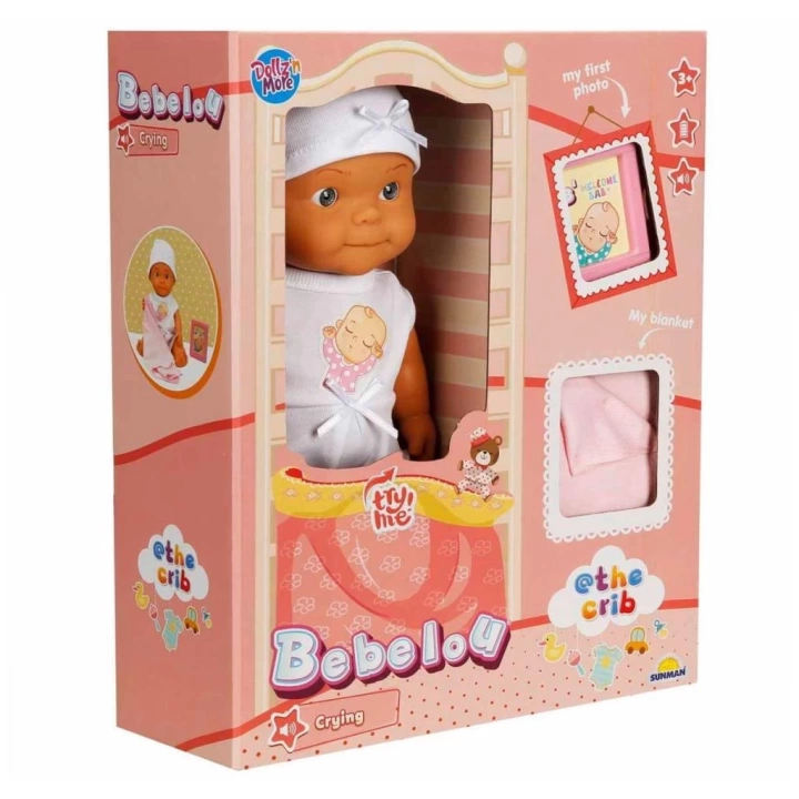 BFS   5683 Bebelou Sesli Hoş Geldin Bebeği 30 cm -Sunman