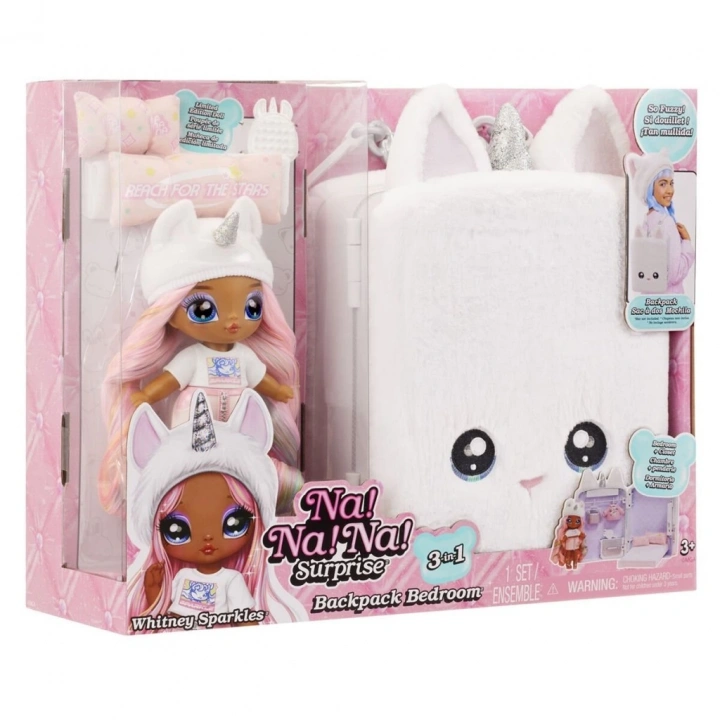 BFS  592365 NaNaNa Surprise 3ü1 Arada Büyük Sırt Çantalı Set - Whitney Sparkles