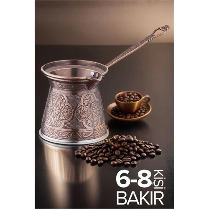 BFS  6-8 Kişilik XL Bakır Cezve İndüksiyon Tabanlı