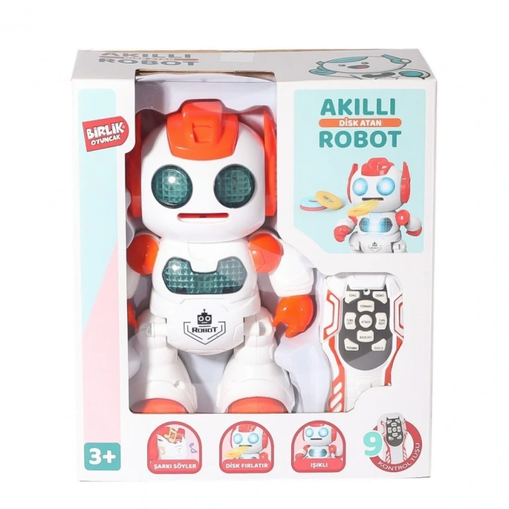 BFS  606-30 Kumandalı Programlanabilir Disk Atan Akıllı Robot -Birliktoys