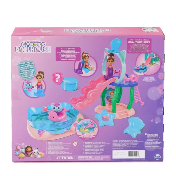 BFS   6067878 Gabbys Dollhouse Gabby ve Mercat Purr-ific Havuz Oyun Seti