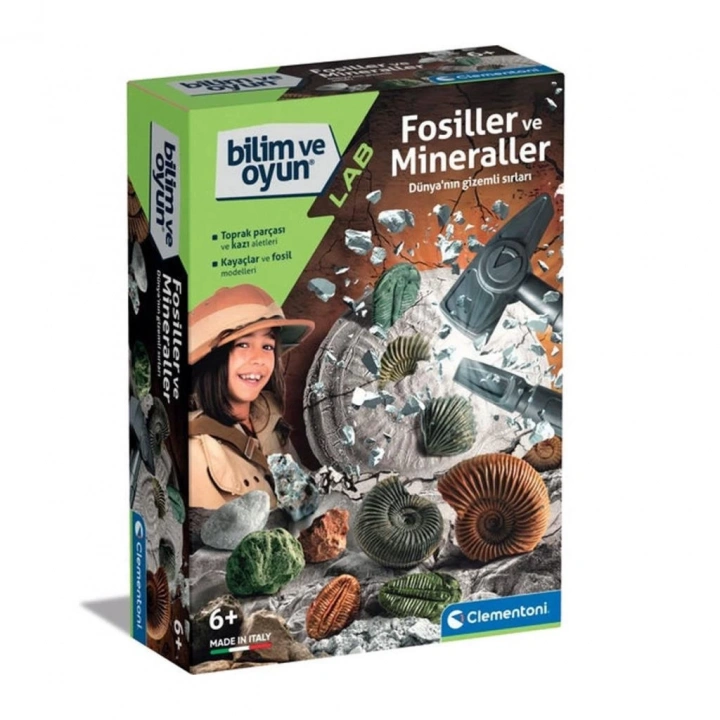 BFS   64336 Bilim ve Oyun - Fosiller ve Mineraller Kazı Seti