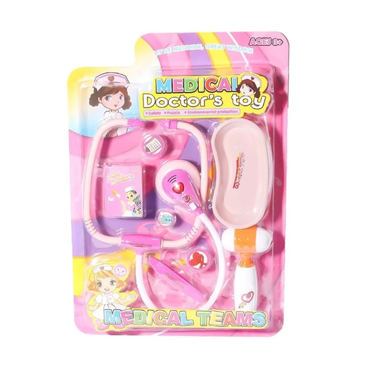 BFS   66001C-16 Sesli ve Işıklı Doktor Seti -Pembe