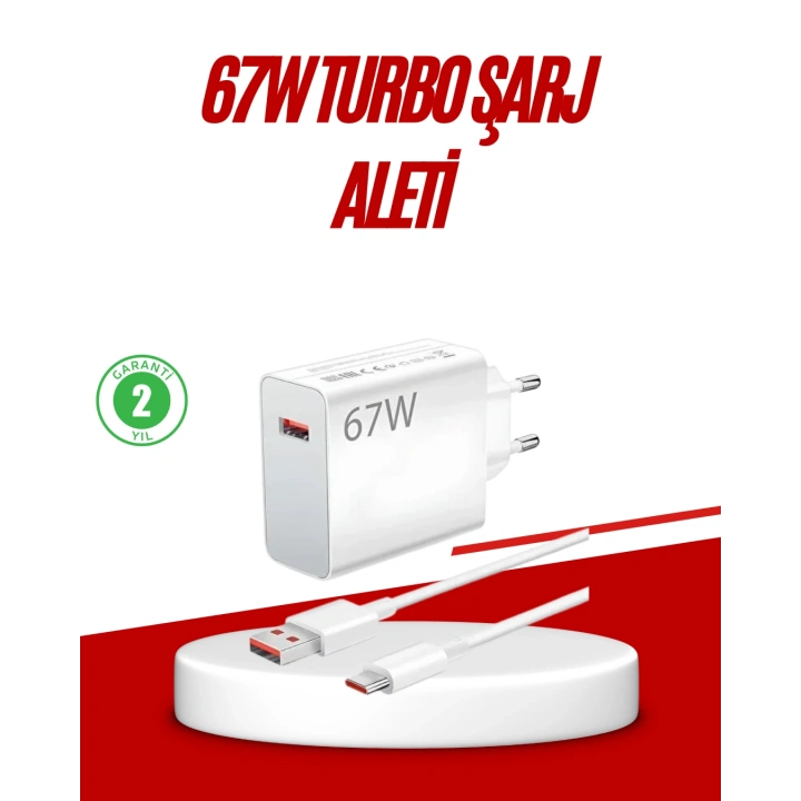 BFS 67 Watt Type C Hızlı Şarj Cihazı Huawei P30 P40 Mate 20 Pro Uyumlu
