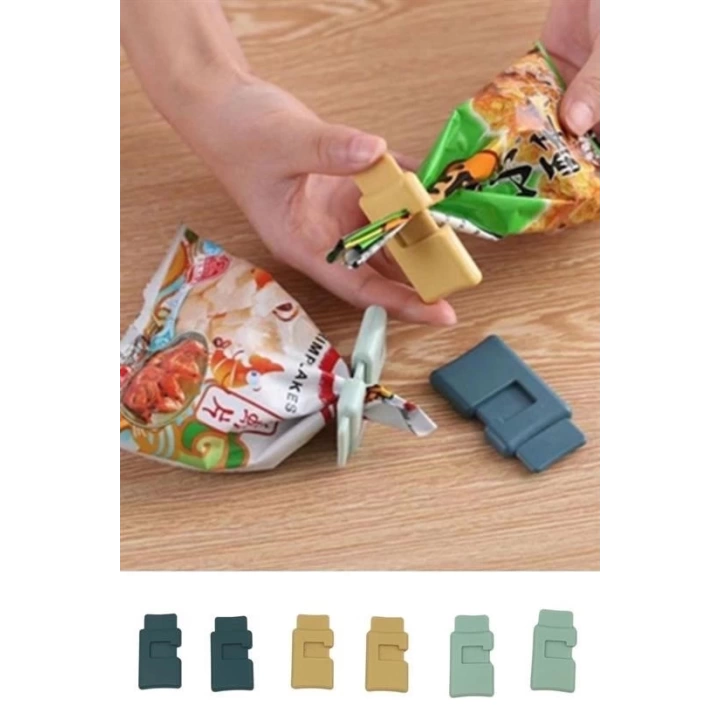 BFS   6lı Hava Sızdırmaz Poşet Torba Ambalaj  Ve Paket Kıstırmalı Kapatma Klipsi