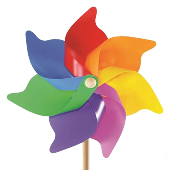 BFS   7 Kanat 45 cm Gök Kuşağı Rüzgar Gülü