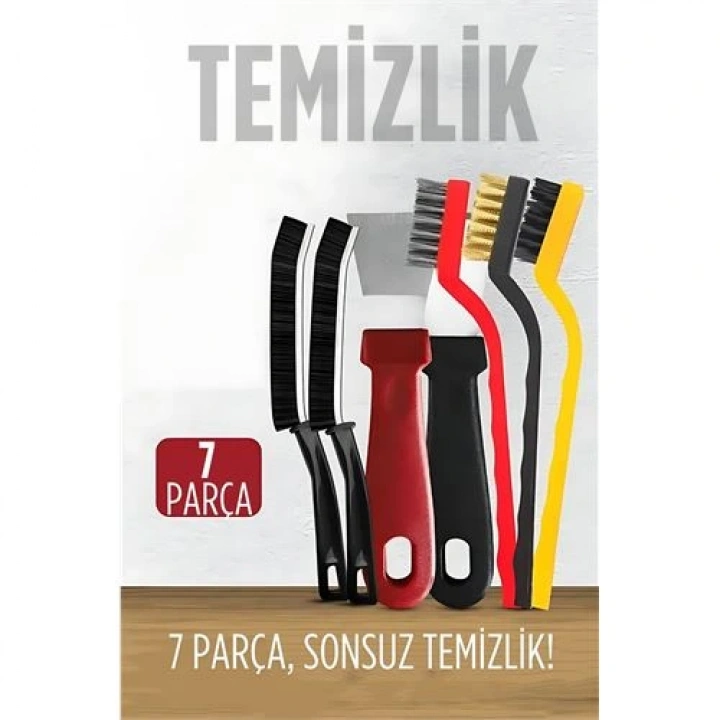 BFS 7 Parça Çok Amaçlı Temizlik Spatula ve Fırça Seti