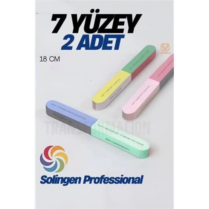 BFS  7 Yüzeyli Tırnak Törpü ve Parlatma Blok Sünger Solingen Professional