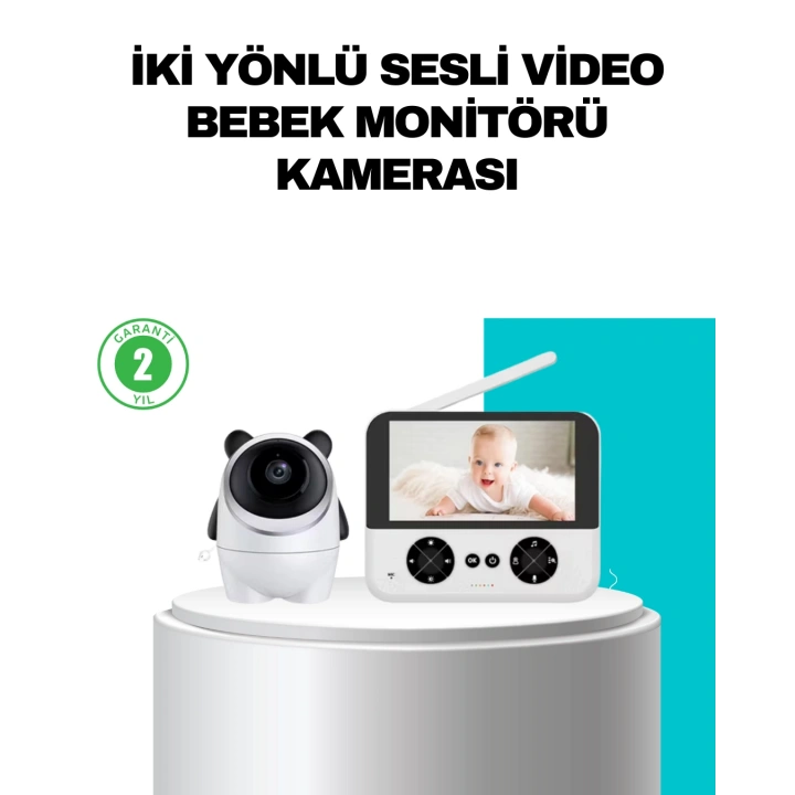 BFS 720P Bebek Kamerası Uzaktan Kontrollü Gece Görüşlü Monitör