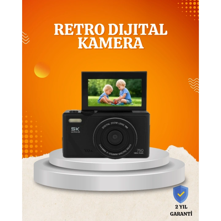 BFS 75MP 5K Video Destekli Dijital Kamera 18x Zoom Çok Eksenli Stabilizasyon