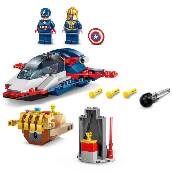 BFS  76319 Lego Marvel Kaptan Amerika Thanosa Karşı 107parça +4 yaş