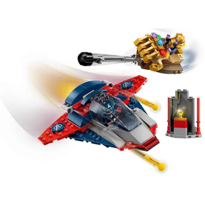 BFS  76319 Lego Marvel Kaptan Amerika Thanosa Karşı 107parça +4 yaş