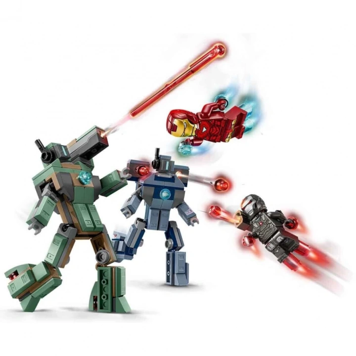 BFS  76320 Lego Marvel Iron Man ve War Machine Hammer Dronlara Karşı 204 parça +7 yaş