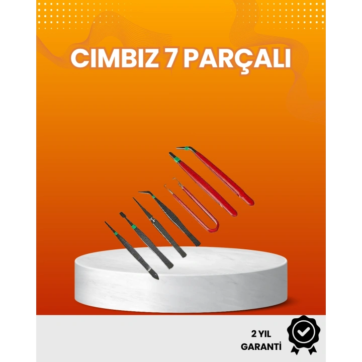 BFS 7’li Hassas Uçlu Cımbız Seti Antistatik ESD Kaplamalı Profesyonel